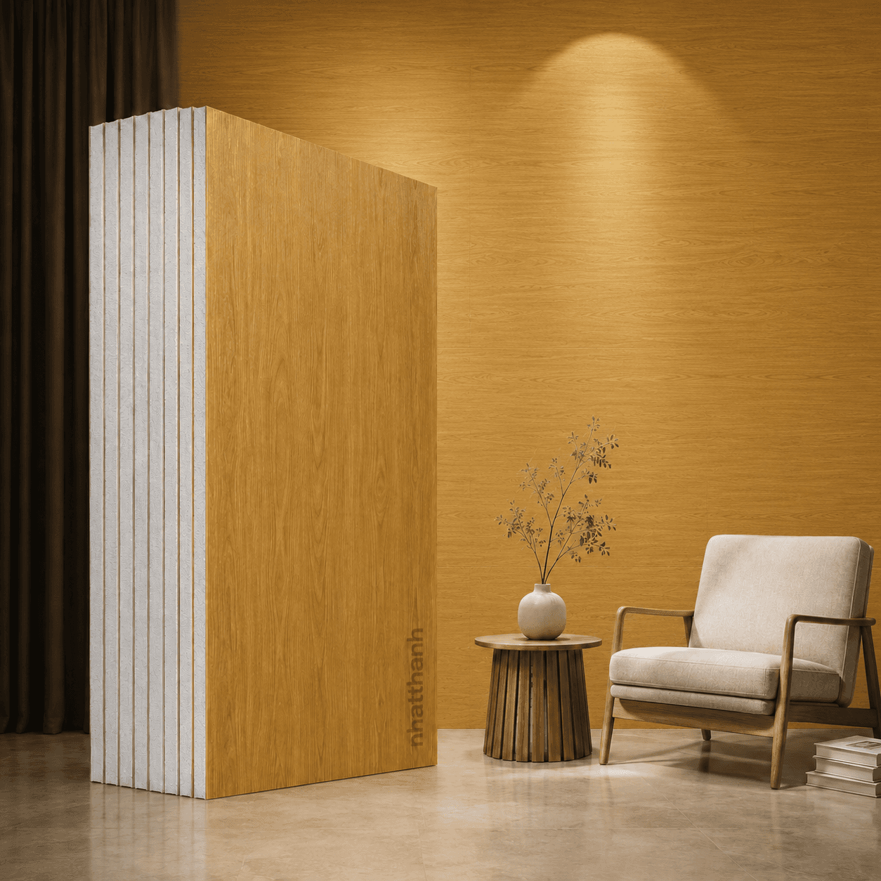 Vách Panel EPS Vân Gỗ (Phẳng)