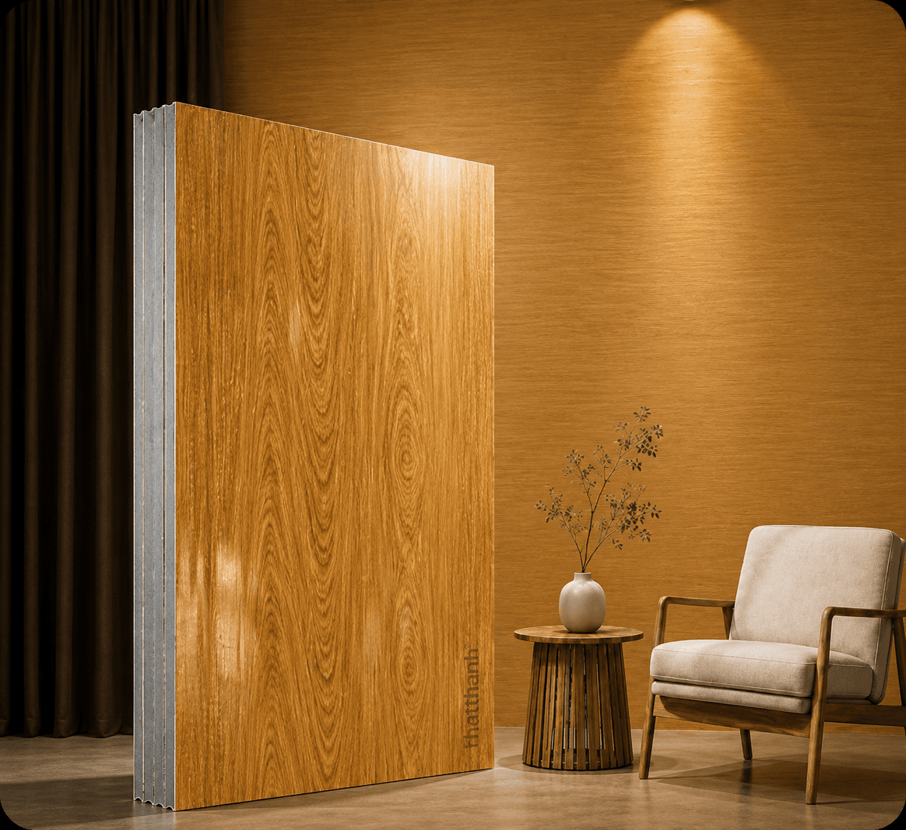 Vách Panel XPS Vân Gỗ (Phẳng)