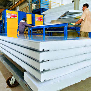 Panel ngoài trời xám sáng lắp ngang 1m – ảnh mẫu 5