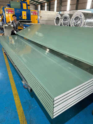 Tấm Panel Cách Nhiệt Eps Xanh Sage Gân